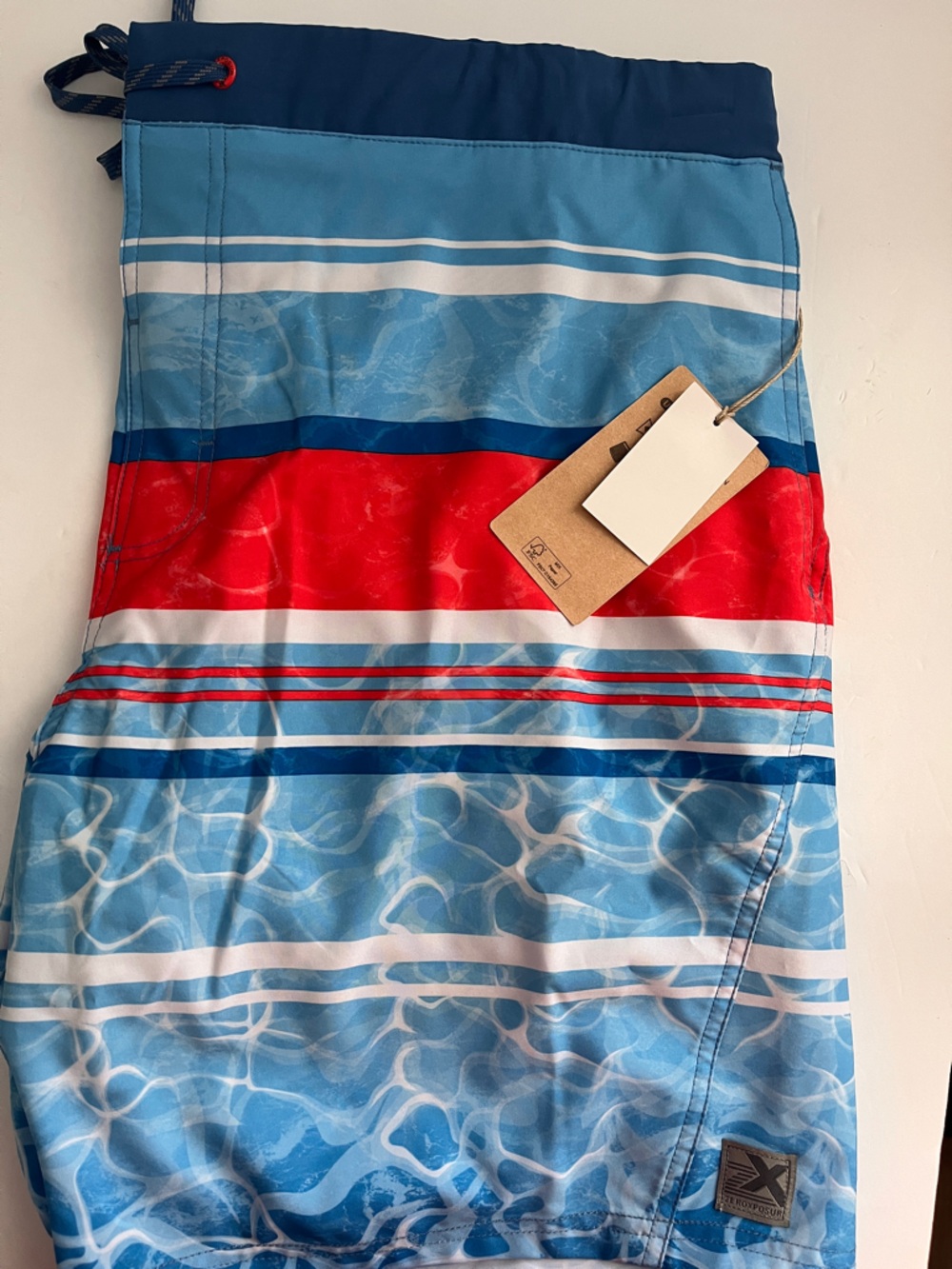 ZeroXposur Men’s Light Blue Swim Trunks with SPF 50 Size XXL